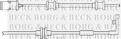 BORG & BECK bwl3014 -  Сигнализатор, износ тормозных колодок